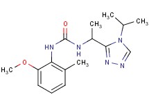 N-[1-(4-isopropyl-4H-1,2,4-triazol-3-yl)ethyl]-N'-(2-methoxy-6-methylphenyl)urea