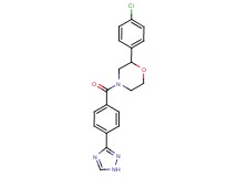 2-(4-chlorophenyl)-4-[4-(1H-1,2,4-triazol-3-yl)benzoyl]morpholine