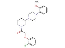1-{1-[(2-chlorophenoxy)acetyl]-3-piperidinyl}-4-(2-methoxyphenyl)piperazine