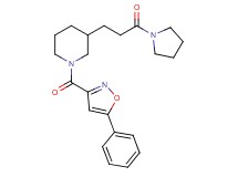 3-[3-oxo-3-(1-pyrrolidinyl)propyl]-1-[(5-phenyl-3-isoxazolyl)carbonyl]piperidine
