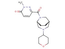 2-methyl-6-{[(1S*,5R*)-3-(tetrahydro-2H-pyran-4-yl)-3,6-diazabicyclo[3.2.2]non-6-yl]carbonyl}-3(2H)-pyridazinone