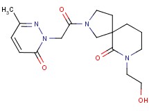 7-(2-hydroxyethyl)-2-[(3-methyl-6-oxo-1(6H)-pyridazinyl)acetyl]-2,7-diazaspiro[4.5]decan-6-one