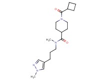 1-(cyclobutylcarbonyl)-N-methyl-N-[3-(1-methyl-1H-pyrazol-4-yl)propyl]-4-piperidinecarboxamide