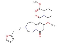methyl 1-({3-[(2E)-3-(2-furyl)-2-propen-1-yl]-9-methoxy-7-oxo-1,2,3,4,5,7-hexahydropyrido[1,2-d][1,4]diazepin-10-yl}carbonyl)-2-piperidinecarboxylate