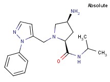 (2S,4S)-4-amino-N-isopropyl-1-[(1-phenyl-1H-pyrazol-5-yl)methyl]pyrrolidine-2-carboxamide