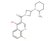 8-fluoro-3-{[3-(2-methyl-1-piperidinyl)-1-azetidinyl]carbonyl}-4-quinolinol