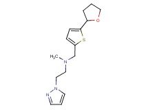 N-methyl-2-(1H-pyrazol-1-yl)-N-{[5-(tetrahydrofuran-2-yl)-2-thienyl]methyl}ethanamine