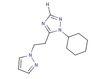 1-cyclohexyl-5-[2-(1H-pyrazol-1-yl)ethyl]-1H-1,2,4-triazole