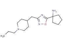 (1-{3-[(1-propylpiperidin-4-yl)methyl]-1,2,4-oxadiazol-5-yl}cyclopentyl)amine
