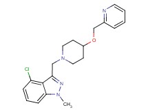 4-chloro-1-methyl-3-{[4-(pyridin-2-ylmethoxy)piperidin-1-yl]methyl}-1H-indazole