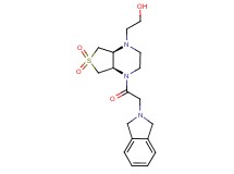 2-[(4aR*,7aS*)-4-(1,3-dihydro-2H-isoindol-2-ylacetyl)-6,6-dioxidohexahydrothieno[3,4-b]pyrazin-1(2H)-yl]ethanol