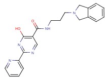 N-[3-(1,3-dihydro-2H-isoindol-2-yl)propyl]-4-hydroxy-2-pyridin-2-ylpyrimidine-5-carboxamide