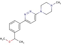 3-[3-(1-methoxyethyl)phenyl]-6-(4-methylpiperazin-1-yl)pyridazine