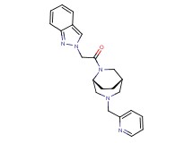 2-{2-oxo-2-[(1S*,5R*)-3-(pyridin-2-ylmethyl)-3,6-diazabicyclo[3.2.2]non-6-yl]ethyl}-2H-indazole