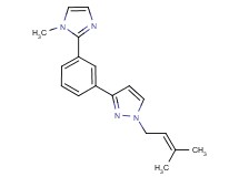 1-(3-methyl-2-buten-1-yl)-3-[3-(1-methyl-1H-imidazol-2-yl)phenyl]-1H-pyrazole