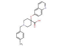 1-(4-methylbenzyl)-4-(quinolin-6-yloxy)piperidine-4-carboxylic acid