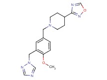 1-[4-methoxy-3-(1H-1,2,4-triazol-1-ylmethyl)benzyl]-4-(1,2,4-oxadiazol-3-yl)piperidine