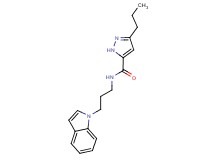 N-[3-(1H-indol-1-yl)propyl]-3-propyl-1H-pyrazole-5-carboxamide