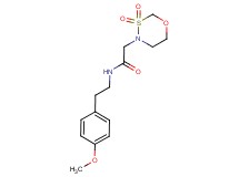 2-(3,3-dioxido-1,3,4-oxathiazinan-4-yl)-N-[2-(4-methoxyphenyl)ethyl]acetamide