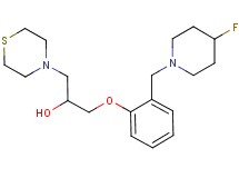 1-{2-[(4-fluoropiperidin-1-yl)methyl]phenoxy}-3-thiomorpholin-4-ylpropan-2-ol