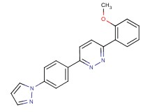 3-(2-methoxyphenyl)-6-[4-(1H-pyrazol-1-yl)phenyl]pyridazine