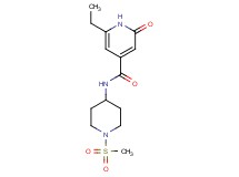 6-ethyl-N-[1-(methylsulfonyl)piperidin-4-yl]-2-oxo-1,2-dihydropyridine-4-carboxamide