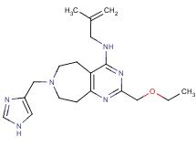 2-(ethoxymethyl)-7-(1H-imidazol-4-ylmethyl)-N-(2-methylprop-2-en-1-yl)-6,7,8,9-tetrahydro-5H-pyrimido[4,5-d]azepin-4-amine