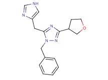 1-benzyl-5-(1H-imidazol-4-ylmethyl)-3-(tetrahydrofuran-3-yl)-1H-1,2,4-triazole