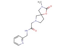 2-(3-methyl-2-oxo-1-oxa-3,7-diazaspiro[4.4]non-7-yl)-N-(2-pyridinylmethyl)acetamide