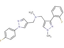 1-[3-(2-fluorophenyl)-1-methyl-1H-pyrazol-4-yl]-N-{[1-(4-fluorophenyl)-1H-pyrazol-4-yl]methyl}-N-methylmethanamine