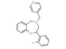 2-(2-fluorophenyl)-4-(4-pyridinylmethyl)-2,3,4,5-tetrahydro-1,4-benzoxazepine