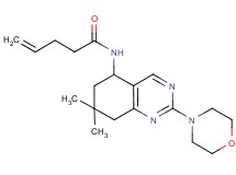 N-[7,7-dimethyl-2-(4-morpholinyl)-5,6,7,8-tetrahydro-5-quinazolinyl]-4-pentenamide