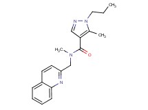 N,5-dimethyl-1-propyl-N-(2-quinolinylmethyl)-1H-pyrazole-4-carboxamide