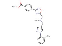 methyl 4-{5-[(methyl{[1-(2-methylphenyl)-1H-pyrazol-4-yl]methyl}amino)methyl]-1,2,4-oxadiazol-3-yl}benzoate