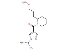 1-[(1-isopropyl-1H-pyrazol-4-yl)carbonyl]-2-(3-methoxypropyl)piperidine