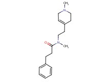 N-methyl-N-[2-(1-methyl-1,2,3,6-tetrahydropyridin-4-yl)ethyl]-3-phenylpropanamide