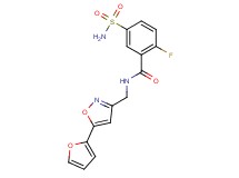 5-(aminosulfonyl)-2-fluoro-N-{[5-(2-furyl)-3-isoxazolyl]methyl}benzamide