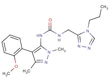 N-[4-(2-methoxyphenyl)-1,3-dimethyl-1H-pyrazol-5-yl]-N'-[(4-propyl-4H-1,2,4-triazol-3-yl)methyl]urea
