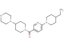 1-(1-{5-[(4-morpholin-4-ylpiperidin-1-yl)carbonyl]pyridin-2-yl}piperidin-4-yl)methanamine