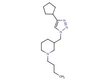 1-butyl-3-[(4-cyclopentyl-1H-1,2,3-triazol-1-yl)methyl]piperidine