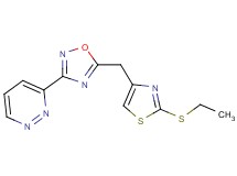 3-(5-{[2-(ethylthio)-1,3-thiazol-4-yl]methyl}-1,2,4-oxadiazol-3-yl)pyridazine
