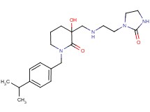 3-hydroxy-1-(4-isopropylbenzyl)-3-({[2-(2-oxoimidazolidin-1-yl)ethyl]amino}methyl)piperidin-2-one