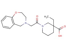 1-(2,3-dihydro-1,4-benzoxazepin-4(5H)-ylacetyl)-3-ethyl-3-piperidinecarboxylic acid