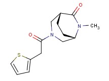(1R*,5S*)-6-methyl-3-(2-thienylacetyl)-3,6-diazabicyclo[3.2.2]nonan-7-one