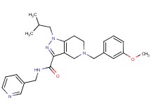 1-isobutyl-5-(3-methoxybenzyl)-N-(3-pyridinylmethyl)-4,5,6,7-tetrahydro-1H-pyrazolo[4,3-c]pyridine-3-carboxamide