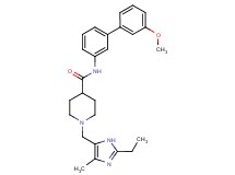 1-[(2-ethyl-4-methyl-1H-imidazol-5-yl)methyl]-N-(3'-methoxy-3-biphenylyl)-4-piperidinecarboxamide