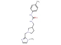 N-({1-[(1-methyl-1H-imidazol-2-yl)methyl]pyrrolidin-3-yl}methyl)-N'-(4-methylphenyl)urea