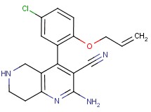 4-[2-(allyloxy)-5-chlorophenyl]-2-amino-5,6,7,8-tetrahydro-1,6-naphthyridine-3-carbonitrile