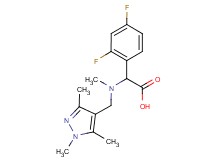 (2,4-difluorophenyl){methyl[(1,3,5-trimethyl-1H-pyrazol-4-yl)methyl]amino}acetic acid