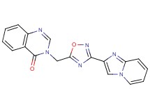 3-[(3-imidazo[1,2-a]pyridin-2-yl-1,2,4-oxadiazol-5-yl)methyl]-4(3H)-quinazolinone